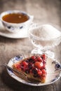 Delicious fruit tart dessert Royalty Free Stock Photo