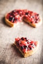 Delicious fruit tart dessert Royalty Free Stock Photo