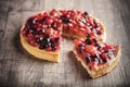 Delicious fruit tart dessert