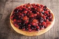 Delicious fruit tart dessert Royalty Free Stock Photo