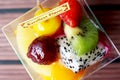 Delicious fruits cake