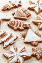 Delicious gingerbread cookies for Christmas