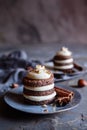 Gingerbread Icebox Cupcakes filled with mascarpone Royalty Free Stock Photo