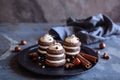 Gingerbread Icebox Cupcakes filled with mascarpone Royalty Free Stock Photo