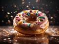 Delicious glazed doughnut is a soft, fluffy. yeasted dough that is deep-fried, coated glaze of powdered sugar