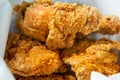 A delicious golden American fried chicken Royalty Free Stock Photo