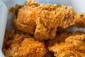 A delicious golden American fried chicken Royalty Free Stock Photo