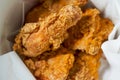 A delicious golden American fried chicken Royalty Free Stock Photo