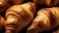 Delicious Golden Croissants Wallpaper, Croissants Texture Pattern. Generative AI