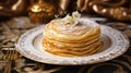 delicious golden pancake food