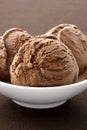 Delicious gourmet chocolate ice cream,