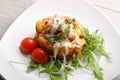 Delicious gourmet risotto with seafood