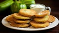 Delicious and greasy fried green tomatoes