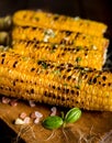 Delicious grilled corn Royalty Free Stock Photo
