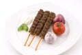 Delicious grilled meat sticks