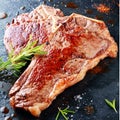 Delicious grilled t-bone steak Royalty Free Stock Photo