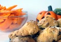 Delicious halloween pumpkin cakes