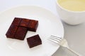 Delicious handmade sweet chocolate with green tea