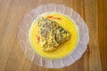 Delicious head fish curry, in indonesia called gulai kepala ikan Royalty Free Stock Photo