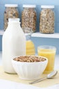 Delicious healthy cereal breakfast Royalty Free Stock Photo