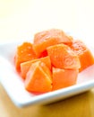 Delicious and healthy fresh papaya Royalty Free Stock Photo