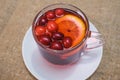 Delicious and healthy freshly made berry tea.