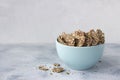 Delicious healthy multigrain gluten-free crackers, ketogenic, from chia seeds, flax, sesame and ground pumpkin seeds Royalty Free Stock Photo