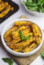 Delicious healthy roasted corn ribs snack Royalty Free Stock Photo