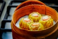 Delicious and Healthy Steamed Dim Sum, Chinese Oriental Cuisine