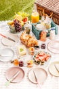 Delicious healthy summer picnic