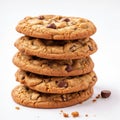 Delicious Homemade Baked Cookies with Crispy Chocolate Chips