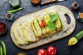 Chicken and zucchini terrine