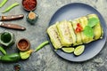 Chicken and zucchini terrine