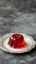 Delicious homemade fruit flavored red jelly