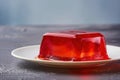 Delicious homemade fruit flavored red jelly