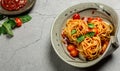 Delicious Homemade Italian Pasta. Royalty Free Stock Photo