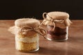 Delicious homemade jar cakes