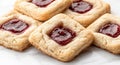 Delicious homemade raspberry jam cookies