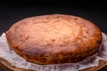 Delicious homemade round baked mince pie or tart