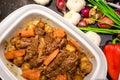 Delicious homemade slow cooked beef pot roast