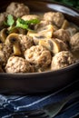 Delicious homemade swedish meatballs Royalty Free Stock Photo