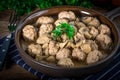 Delicious homemade swedish meatballs Royalty Free Stock Photo