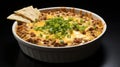 Delicious Homemade Taco Dip With Chili Cheese Chips Royalty Free Stock Photo