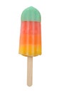 Delicious icecream stick isolated (clipping path). Royalty Free Stock Photo