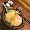 Delicious Ichiran ramen. Ichiran is a Japanese ramen food-service business specializing in tonkotsu ramen