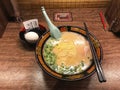 Delicious Ichiran ramen. Ichiran is a Japanese ramen food-service business specializing in tonkotsu ramen