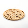 Delicious indian chapati bread flatbread on a clean surface isolated Royalty Free Stock Photo