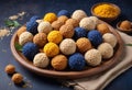 Delicious Indian sweets- sesame balls Royalty Free Stock Photo