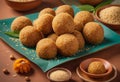 Delicious Indian sweets- sesame balls Royalty Free Stock Photo