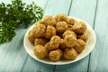 Delicious Indian vegetarian sweets- sesame balls,